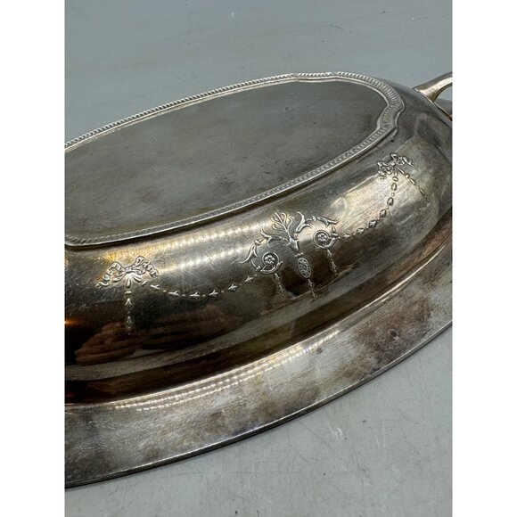 Vintage Oval Serving Bowls With Ornate Rim Detailing Set Of 2 oval 11.5" READ - Picture 10 of 16
